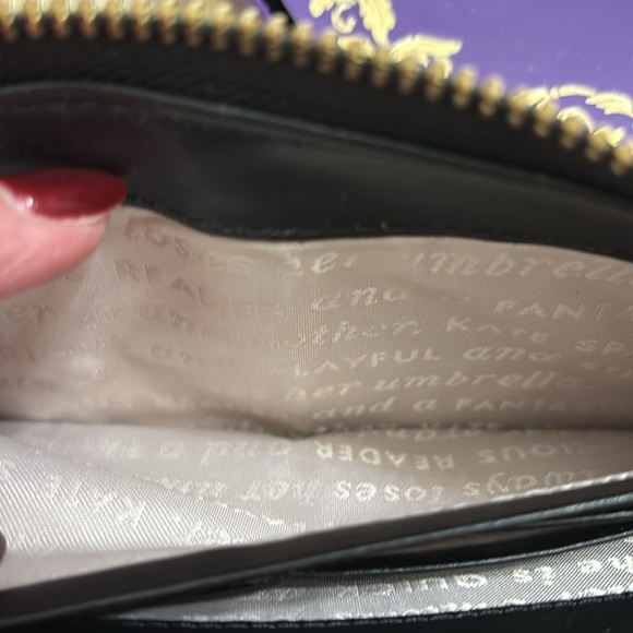 Kate Spade Black and White Striped Wallet - Picture 5 of 12